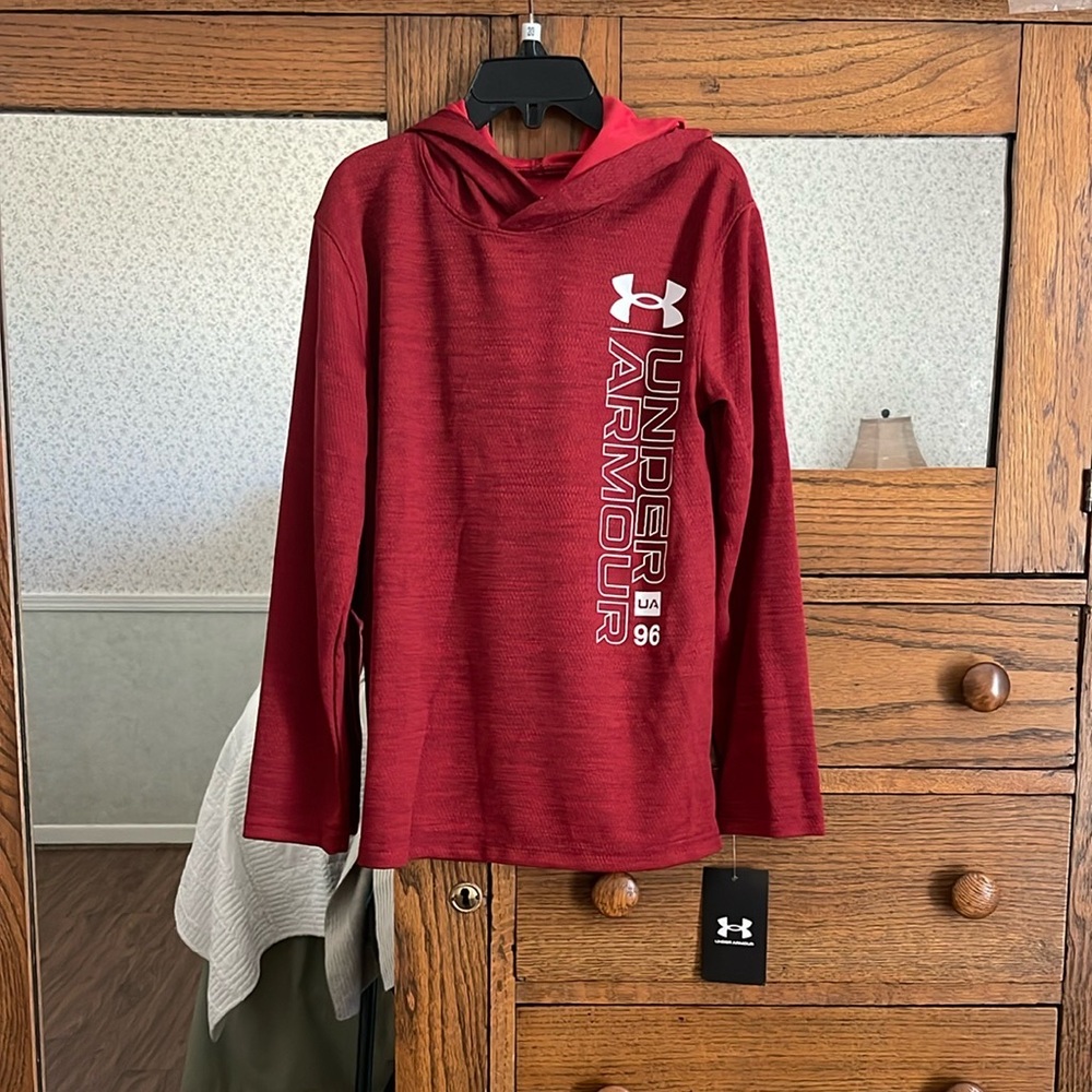Under Armour Boys Workmark Size 7 Hoodie Top